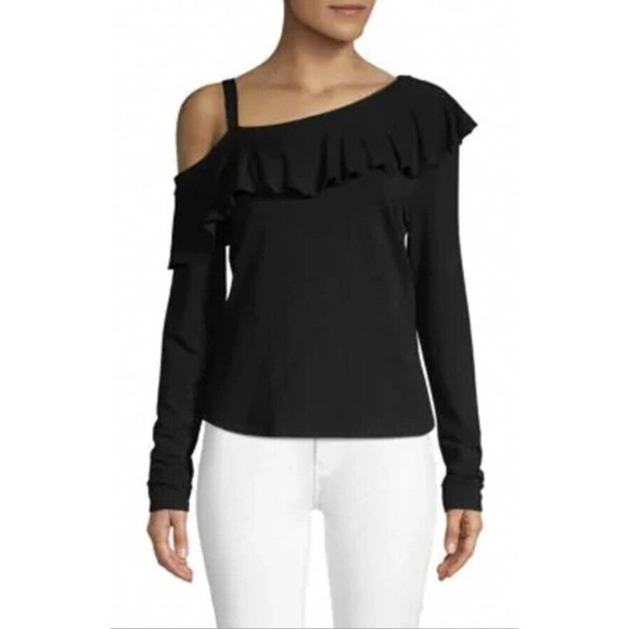 Generation Love Randy Ruffled Cold Shoulder Top - Picture 2 of 5